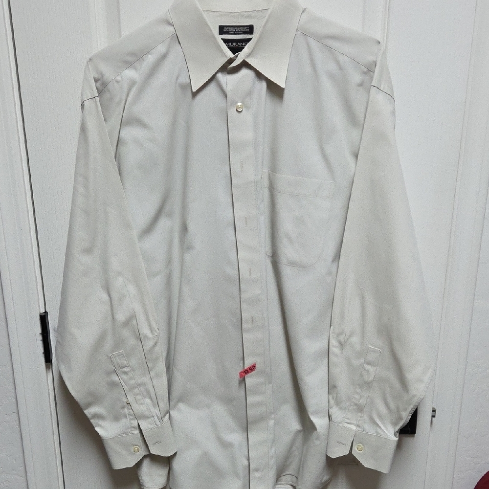 Murano White Dress Shirt Classic Formal Style